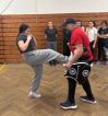 Ukázková hodina kickboxu, Základní škola Aloise Klára Úštěk, foto:12